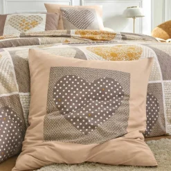 Linge de lit Lovely en flanelle imprimé coeurs