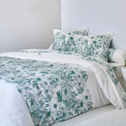 Linge de lit Lydia en coton imprimé