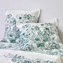 Linge de lit Lydia en coton imprimé