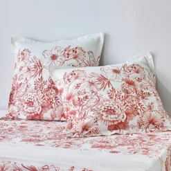 Linge de lit Lydia en coton imprimé