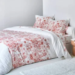 Linge de lit Lydia en coton imprimé