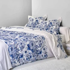Linge de lit Lydia en coton imprimé