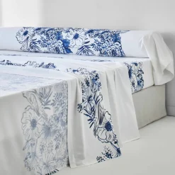 Linge de lit Lydia en coton imprimé