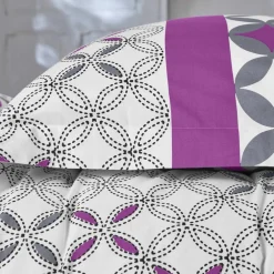 Linge de lit Marlow en coton motifs géométriques