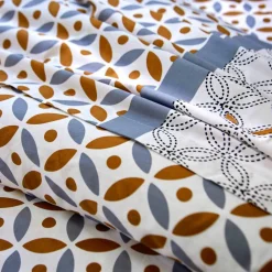 Linge de lit Marlow en coton motifs géométriques