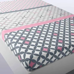 Linge de lit Marlow en coton motifs géométriques
