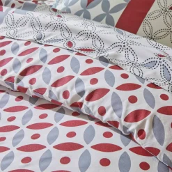 Linge de lit Marlow imprimé géométrique - coton 57 fils/cm²