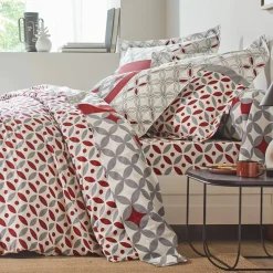Linge de lit Marlow imprimé géométrique - coton 57 fils/cm²