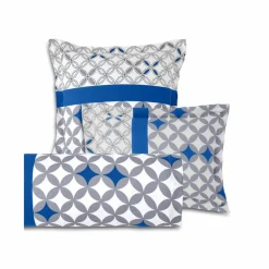 Linge de lit Marlow imprimé géométrique - coton 57 fils/cm²