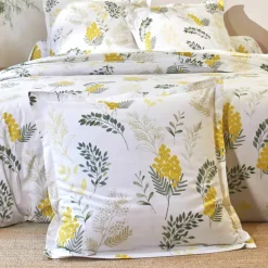 Linge de lit Mimosa en coton imprimé fleurs
