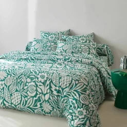 Linge de lit Montego en coton imprimé