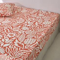 Linge de lit Montego en coton imprimé