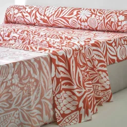 Linge de lit Montego en coton imprimé
