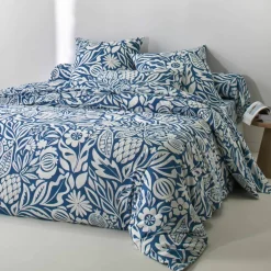 Linge de lit Montego en coton imprimé