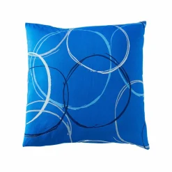 Linge de lit Noémie en polyester-coton imprimé cercles