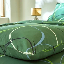Linge de lit Noémie polycoton imprimé cercles
