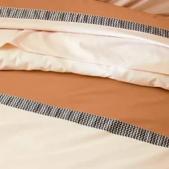 Linge de lit percale bicolore