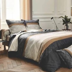 Linge de lit Tiago satin de coton imprimé