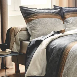 Linge de lit Tiago satin de coton imprimé