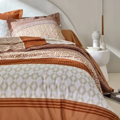 Linge de lit Tommy imprimé géométrique - coton