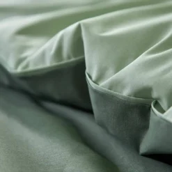 Linge de lit uni bicolore - coton 57 fils/cm²