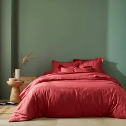 Linge de lit uni coton