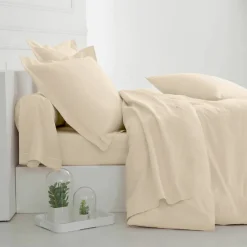Linge de lit uni coton