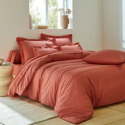 Linge de lit uni coton