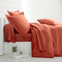 Linge de lit uni coton