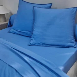 Linge de lit uni coton lavé