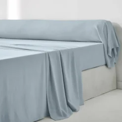 Linge de lit uni en bambou et en lin**