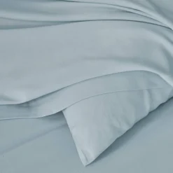Linge de lit uni en bambou et en lin**