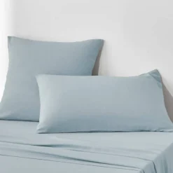 Linge de lit uni en bambou et en lin**