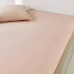 Linge de lit uni en bambou et en lin**