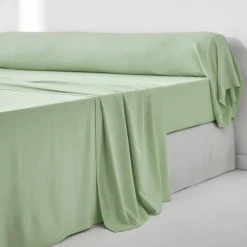 Linge de lit uni en bambou et en lin**