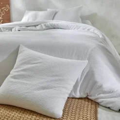 Linge de lit uni en triple gaze de coton