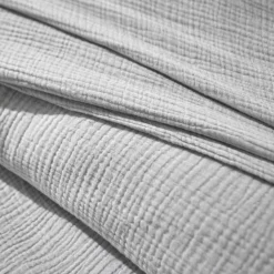 Linge de lit uni en triple gaze de coton
