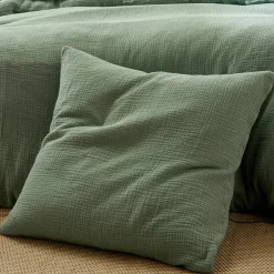 Linge de lit uni en triple gaze de coton