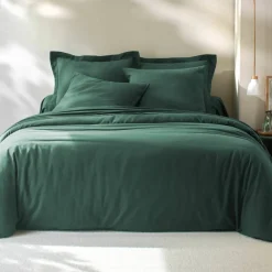 Linge de lit uni flanelle