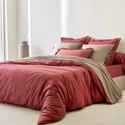 Linge de lit uni - percale de coton 72 fils/cm²