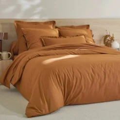 Linge de lit uni - percale de coton 72 fils/cm²