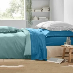 Linge de lit uni - percale de coton 72 fils/cm²