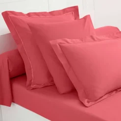 Linge de lit uni polyester-coton Colombine