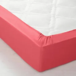 Linge de lit uni polyester-coton Colombine