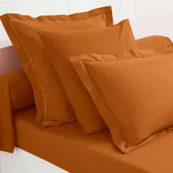 Linge de lit uni polyester-coton Colombine