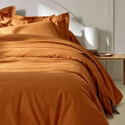 Linge de lit uni polyester-coton Colombine