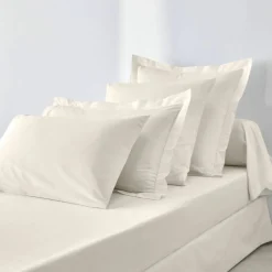 Linge de lit uni polyester-coton Colombine