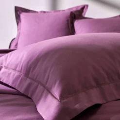 Linge de lit uni polyester-coton Colombine