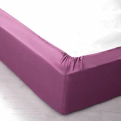 Linge de lit uni polyester-coton Colombine