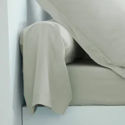 Linge de lit uni polyester-coton Colombine
